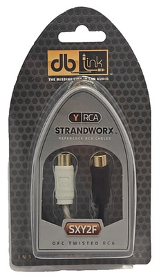 DB Link  Twisted-Pair Strandworx  Series RCA Y-Adapter, 1 Male to 2 Females