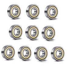 608 ZZ Ball Bearings 10PCS , 608ZZ Metal Double Shielded Miniature Deep Groove S