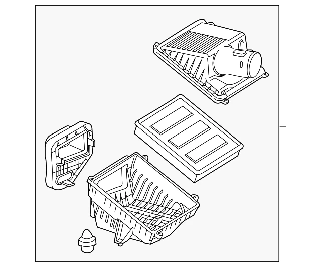 Purificador de aire original GM 23252207 Foto 3 de 4