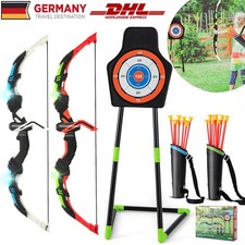 Set Arco Bambini Arco e Freccia Set per Bambini con 20 Frecce Ventosa con LED
