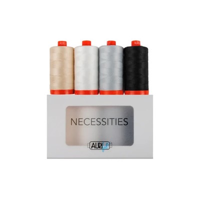Aurifil Thread Necessities, 4 Large Spools, 50wt