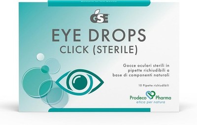 GSE EYE DROPS CLICK Augentropfen  PROMO BIPACK  10 +10 wiederverschließbare Pipetten
