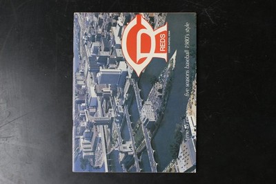 Cedar Rapids Reds Baseball Magazine 1980s Style Five Seasons Program