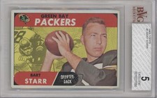 1968 Topps Bart Starr #1 BVG 5 HOF 8p8
