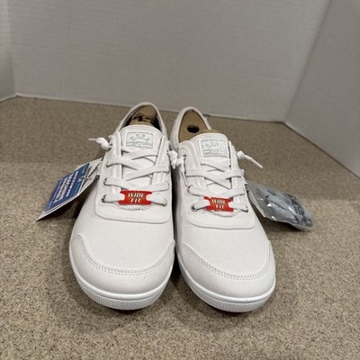 Skechers Bobs B Extra Cute White/Silver Canvas Low Top Sneakers Shoes Sz 10 WIDE