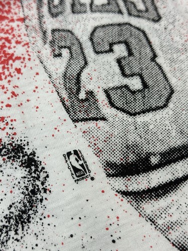 Dead Stock Vintage 90s Michael Jordan Chicago Bulls AOP Magic Johnson T’s Large - Bild 13 von 18