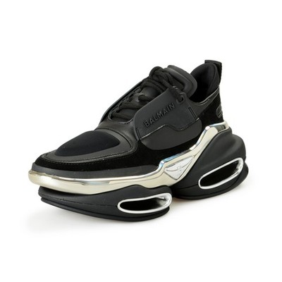 Balmain Women's ''B Bold'' Canvas & Leather Athletic Sneakers Shoes US 6 EUR 36