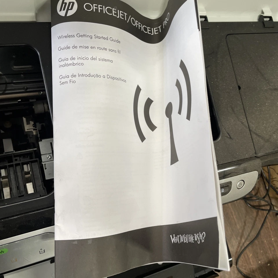 HP OfficeJet PRO 8000 Color Wireless Inkjet Printer - FOR PARTS or REPAIR - Image 4 of 4