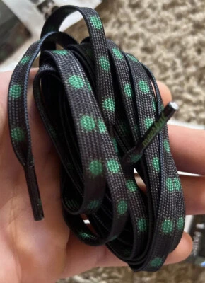 Meerkat Shoe LACES Low/ Mid Top skate shoe Flat Black Virus Print light weight