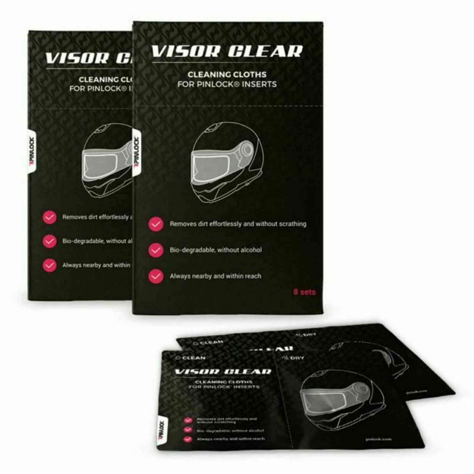 Pinlock Visor Clear Motorcycle Helmet Visor Cleaning Cloths wet/dry
