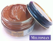 MEDIUM BROWN 11 Boot Shoe CREAM POLISH Condition Leather Exotic MELTONIAN 11