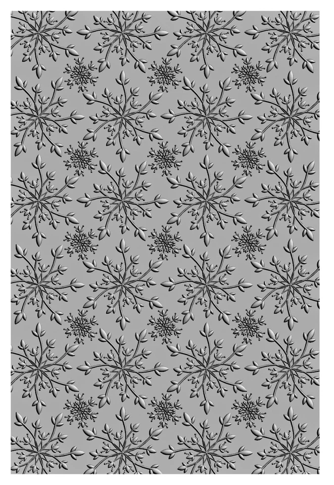 Sizzix Snowflakes #2 3D Embossing folder #665761 Retail $12.99 by Kath Breen - Image 2 of 3
