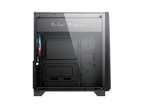 GAMEMAX Gamemax Nova N6 Black Steel / Tempered Glass ATX Mid Tower Gaming Comput - Afbeelding 7 van 12