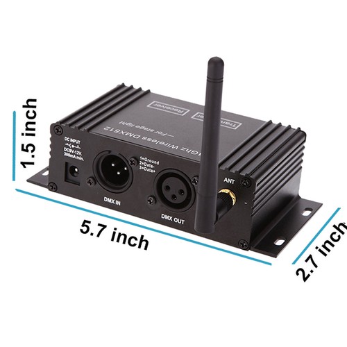 LOT Lixada 2.4Ghz Wireless DMX512 Transmitter Repeater Stage Light Receiver P2P3 - Picture 7 of 19