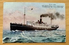 Carte postale ancienne navire Nikko Maru NYK Japon vers Australie ligne avant 1945.