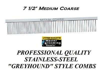 Pro STEEL Greyhound Style Extra Long COARSE GROOMING COMB Pet Dog Cat UTILITY