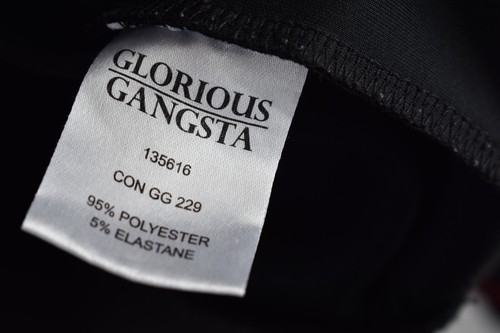 Glorious Gansta Mens Zip Up Hooded Sweatshirt Jumper Black Size S - 第 5/8 張圖片