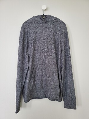 Outdoor Voices OV Men's EUC CloudKnit Soft Heather Grey Pullover Hoodie Large L