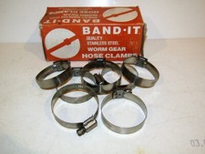 7x Stainless Steel (Worm Drive) Hose Clamps Jubilee clams 41mm-64mm