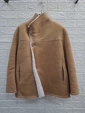 New Maje Shearling Reversible Double Breasted Coat Size 40 Fr (us 3)