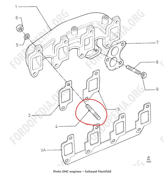 Kit de colector de escape de acero inoxidable Ford Pinto Capri Escort Sierra coche DE Foto 3 de 3