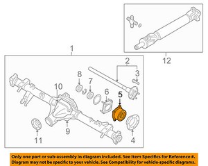 2005 nissan frontier rear axle bearing