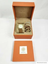 NEW Tory Burch Gold Gigi Watch Interchangeable Bezel Gift Set TBW2031 NWT Box