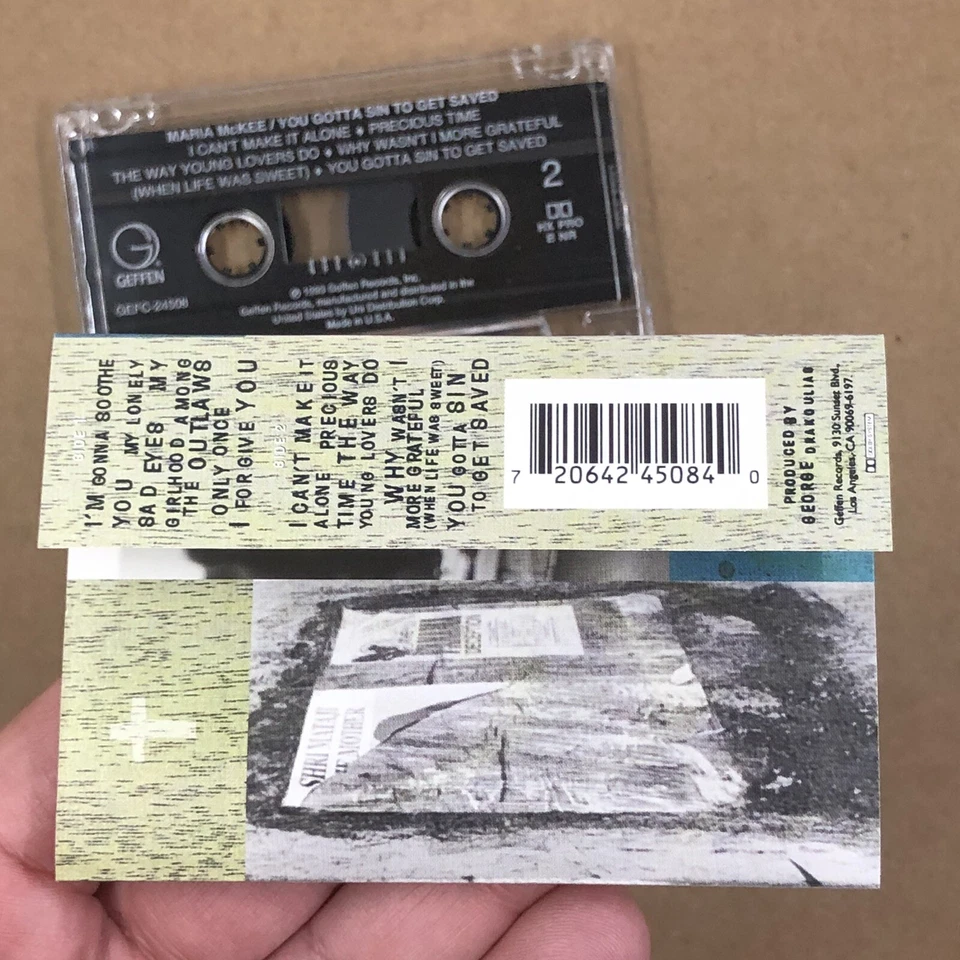 Кассетная лента MARIA MCKEE 90-е рок-фолк YOU GOTTA SIN TO GET SAVE LONE JUSTICE - Изображение 4 из 4