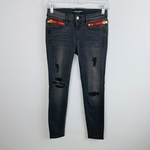 Etienne Marcel Gray Destroyed Zip 