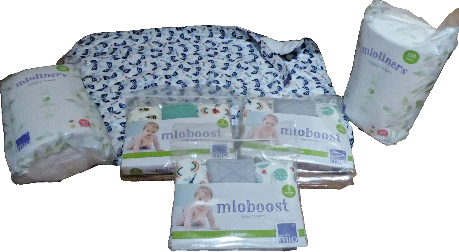 bambino MIO SWIM NAPPY, Baby Changing Mat, 9 x NAPPY MIO BOOST &500 NAPPY LINERS