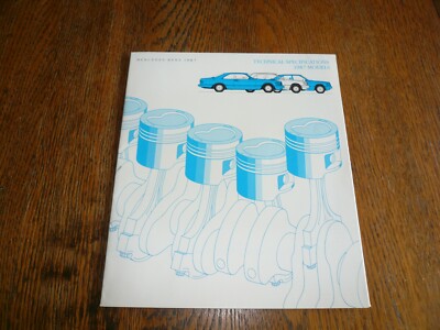 1987 Mercedes-Benz Technical Specifications Sales Brochure - Vintage