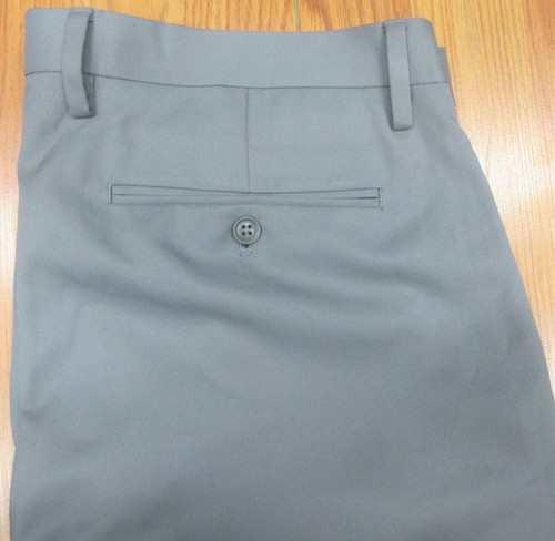 SAKS FIFTH AVENUE REGULAR FIT PANT POLYESTER GRAY Sz 36W x 30L - Picture 2 of 4