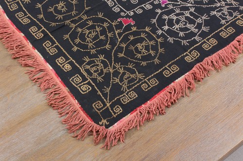 Uzbek Embroidery Wall Hanging 23.03" x 23.43" VINTAGE FAST Shipment 14548 - Picture 4 of 12