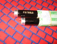 BOX of 6 new F15T8/BLB fluorescent 18" black light blue BULB 15w blacklite F15T8