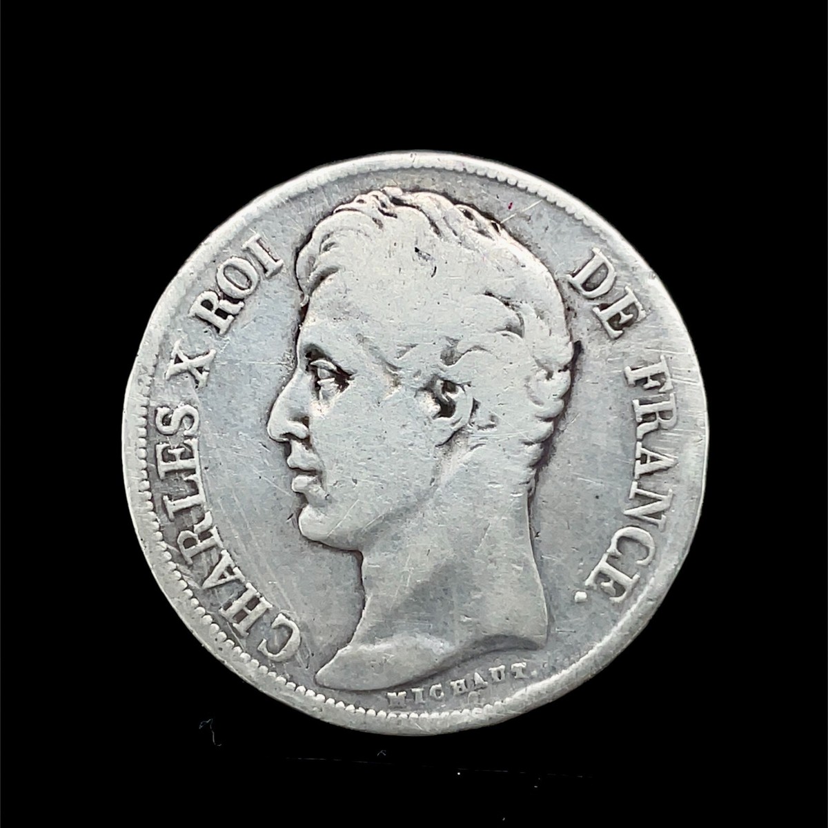 1829A France Paris 2 Francs CHARLES X 0.900 Silver Coin KM