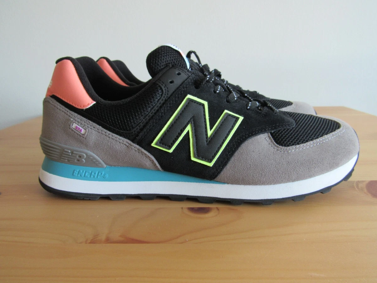 New Balance Black Blue Pink Blue Grey Classic ML574UD2 Men&#039;s Size 10.5 | eBay