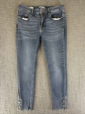 Vigoss Marley Super Skinny Jeans Womens Size 30 Mid Rise Medium Wash Denim Pants