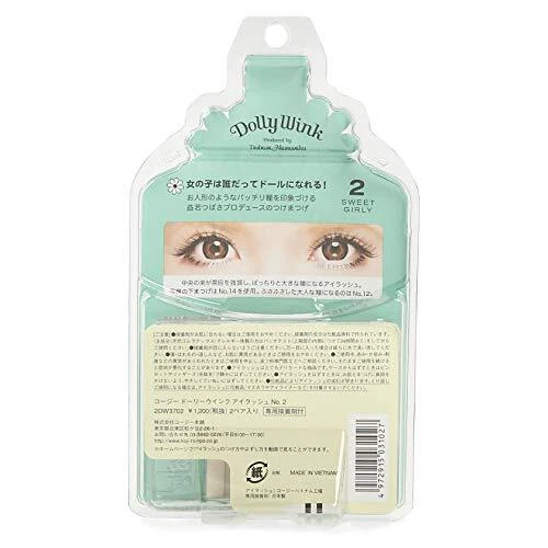 Pestañas Dolly Wink NO2 Sweet Girly negras 2 pares producidas por Tsubasa Masuwaka Foto 3 de 4