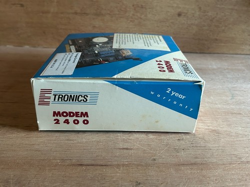 Etronics 2400 Internal Modem Half Card New Open Box USA Vintage Obsolete - Photo 20/21