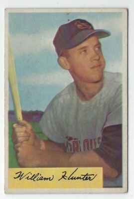 1954 Bowman William Hunter Baltimore Orioles #5