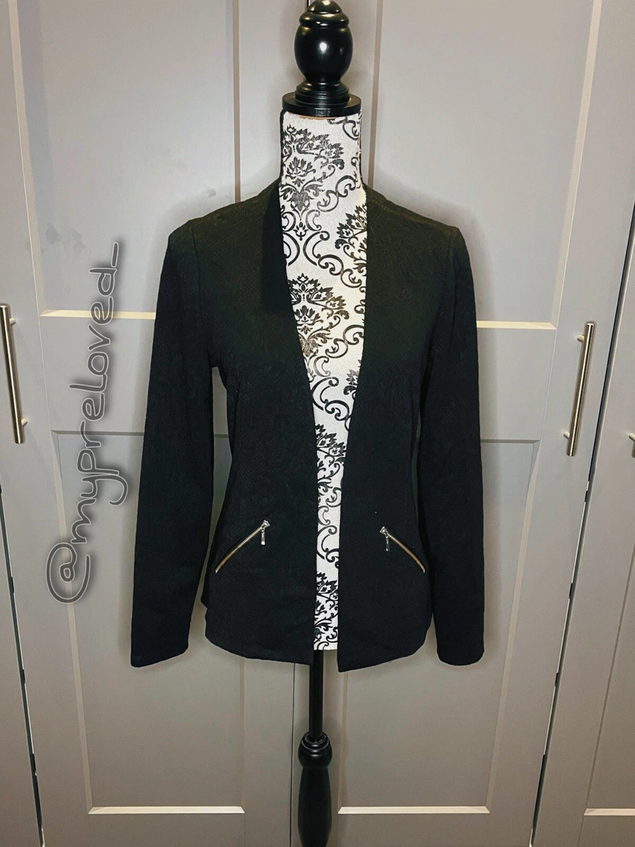 Black Lace Detail Blazer From George Size 12 | eBay