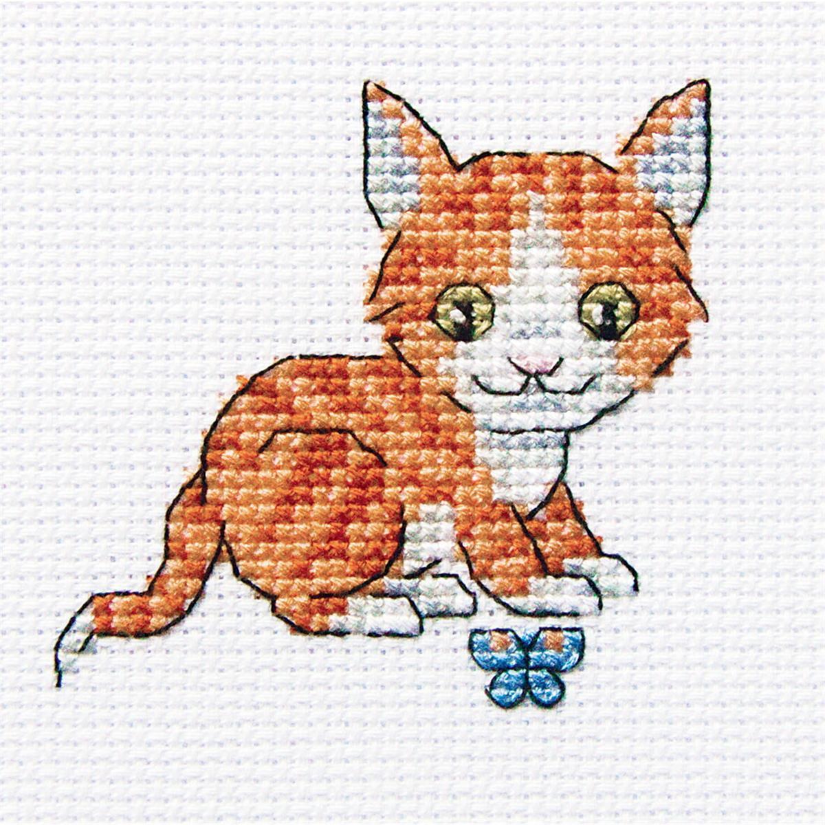 RTO counted Cross Stitch Kit ""Cincer scamp"" H226, 8x8 cm, DIY