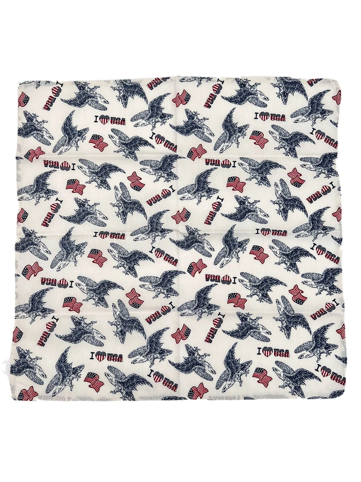 "Juego de 8 servilletas de tela American Flag Eagle I Love USA Patriotic 16"" cuadradas" Foto 2 de 4