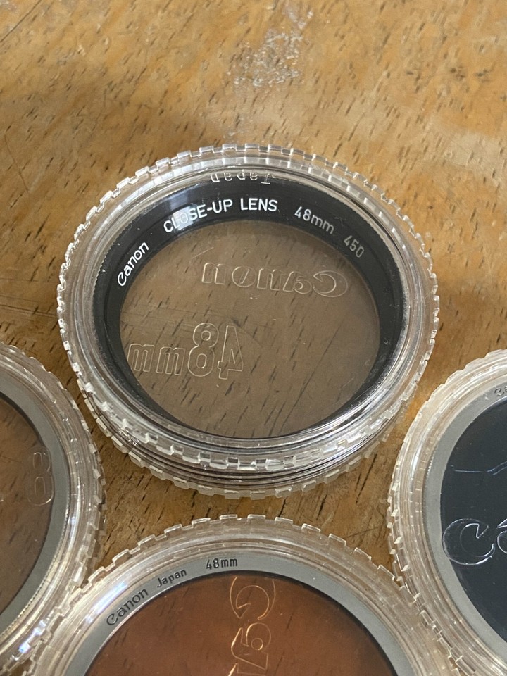 (4) Canon 48mm Filters for FL Lenses, Excellent eBay