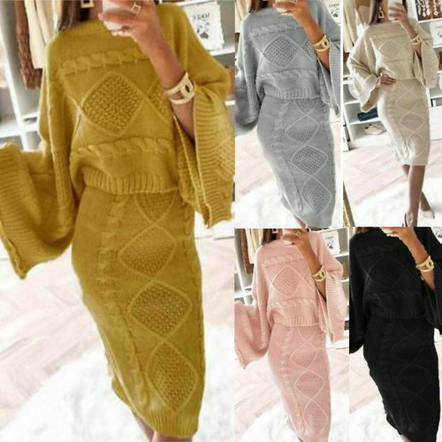 Women Ladies Chunky Cable Knitted 