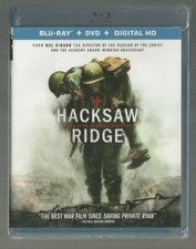 Hacksaw Ridge Blu-ray/DVD, 2017, 2-Disc Set  Andrew Garfield  NEW