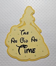 Princess Belle Inspired Silhouette Scrapbook, Card Making Paper Piecing