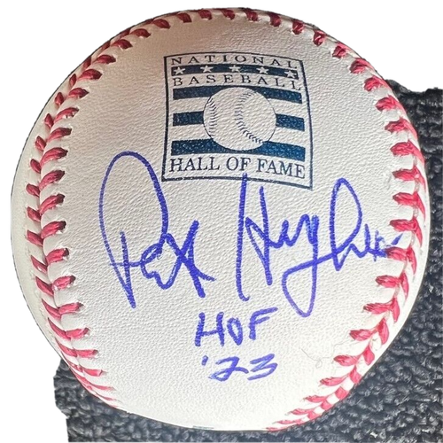 PAT HUGHES signed (CHICAGO CUBS) HOF Logo baseball BECKETT BAS AC93187
