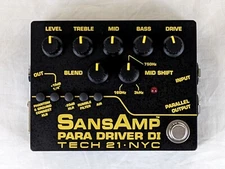 Used Tech 21 SansAmp Para Driver DI V2 Guitar Effects Pedal