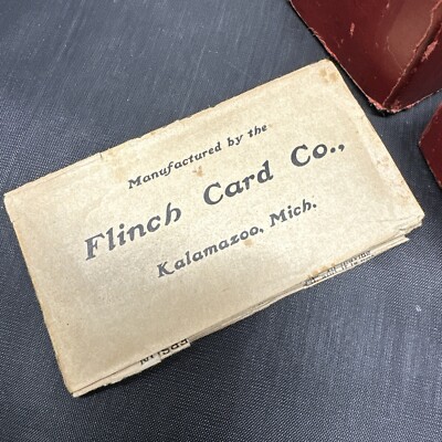 Antique Vintage 1913 Flinch Card Game - WOW Over 110 years